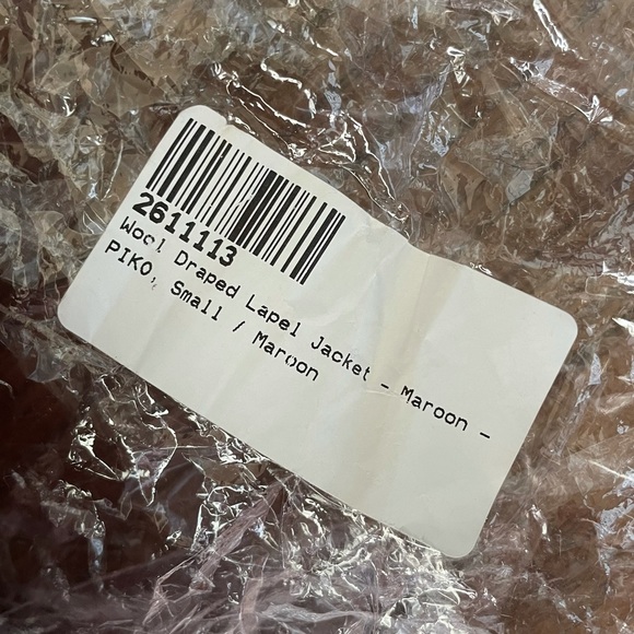 Piko Wool draped lapel jacket - Picture 2 of 5